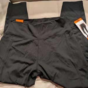 Danskin Lightweight Black Tight Leggins Yoga Exercise Pants  - Size XXL New